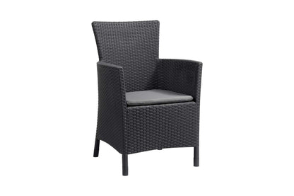 Keter Futura Iowa Dining Set - Graphite