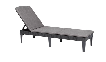 PRE ORDER: SEP. - Keter Jaipur Outdoor Sun Lounger with Cushion