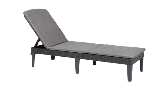 PRE ORDER: SEP. - Keter Jaipur Outdoor Sun Lounger with Cushion