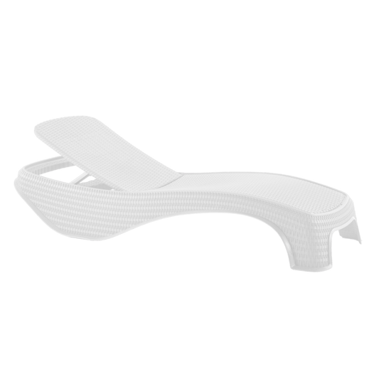 Keter Atlantic Sun Lounger - White - mazeproducts