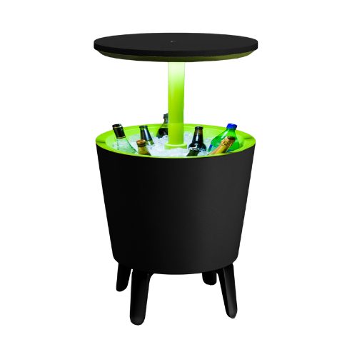 PRE ORDER: NOV. - Keter Illuminated Cool Bar - Graphite/ Lime
