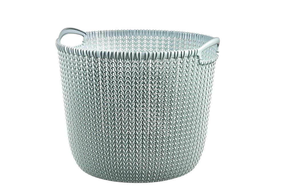 Curver Knit Basket (30L) - Mint Blue