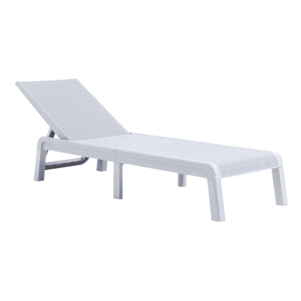 PRE ORDER: SEP. - Keter Mallorca Outdoor Sun Lounger - White