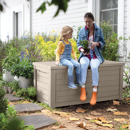 Keter Northwood 630L Outdoor Storage Box - Beige