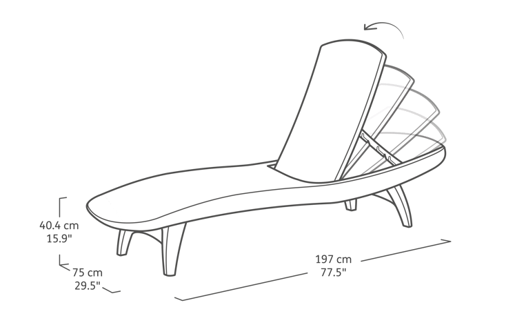 Keter Pacific Sun Lounger