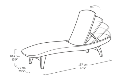 Keter Pacific Sun Lounger