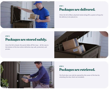 PRE ORDER: OCT. - Keter Parcel Box- Graphite
