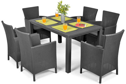 PRE ORDER: SEP. - Keter Julie Iowa Dining Set - Graphite