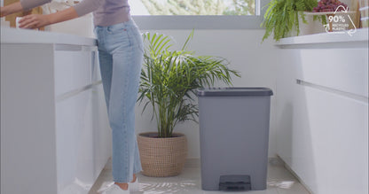 Curver Compatta 50L Duo 23+23L Recycling Bin - Steel Look