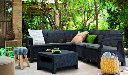 Keter Corfu Corner Lounge Set