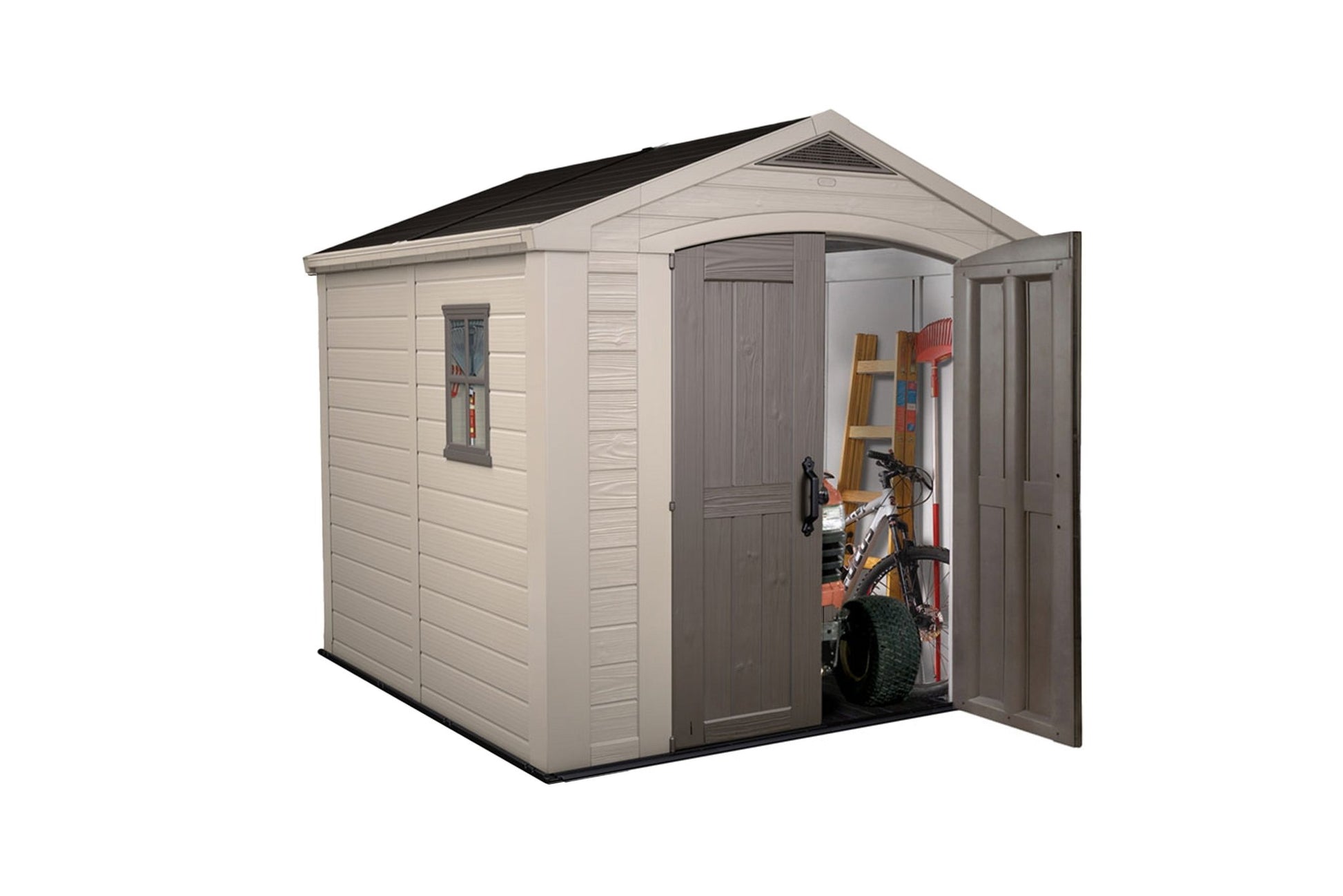 Keter Factor 8 x 8 Garden Shed (2.6 x 2.6m) - mazeproducts