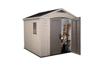 Keter Factor 8 x 8 Garden Shed (2.6 x 2.6m) - mazeproducts