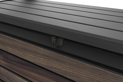 PRE ORDER: OCT. - Keter Signature 630L Storage Box - Rosewood Look