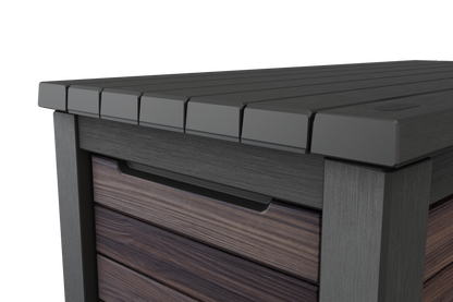 PRE ORDER: OCT. - Keter Signature 630L Storage Box - Rosewood Look