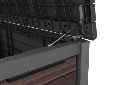 PRE ORDER: OCT. - Keter Signature 630L Storage Box - Rosewood Look