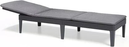 PRE ORDER: SEP. - Keter Jaipur Outdoor Sun Lounger with Cushion