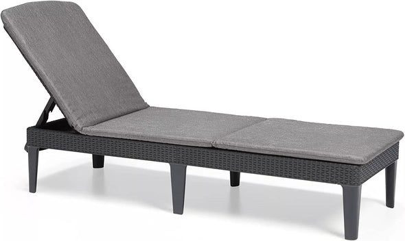PRE ORDER: SEP. - Keter Jaipur Outdoor Sun Lounger with Cushion