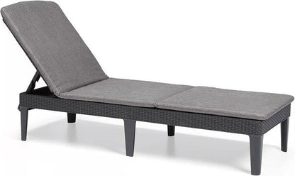 PRE ORDER: SEP. - Keter Jaipur Outdoor Sun Lounger with Cushion