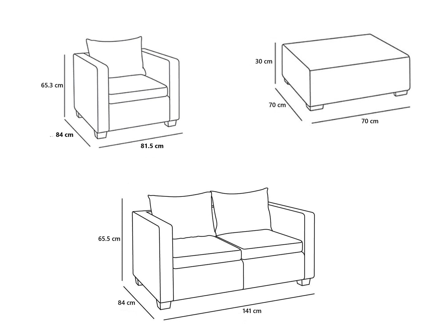 Keter Salta 4- Seater Lounge Set