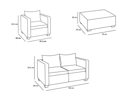 Keter Salta 4- Seater Lounge Set