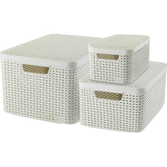 Curver Style Storage Box Set (S+M+L) - mazeproducts