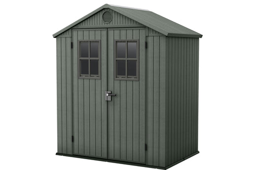 Keter Darwin 6x4 Garden Shed - Green (1.9 x 1.2m)