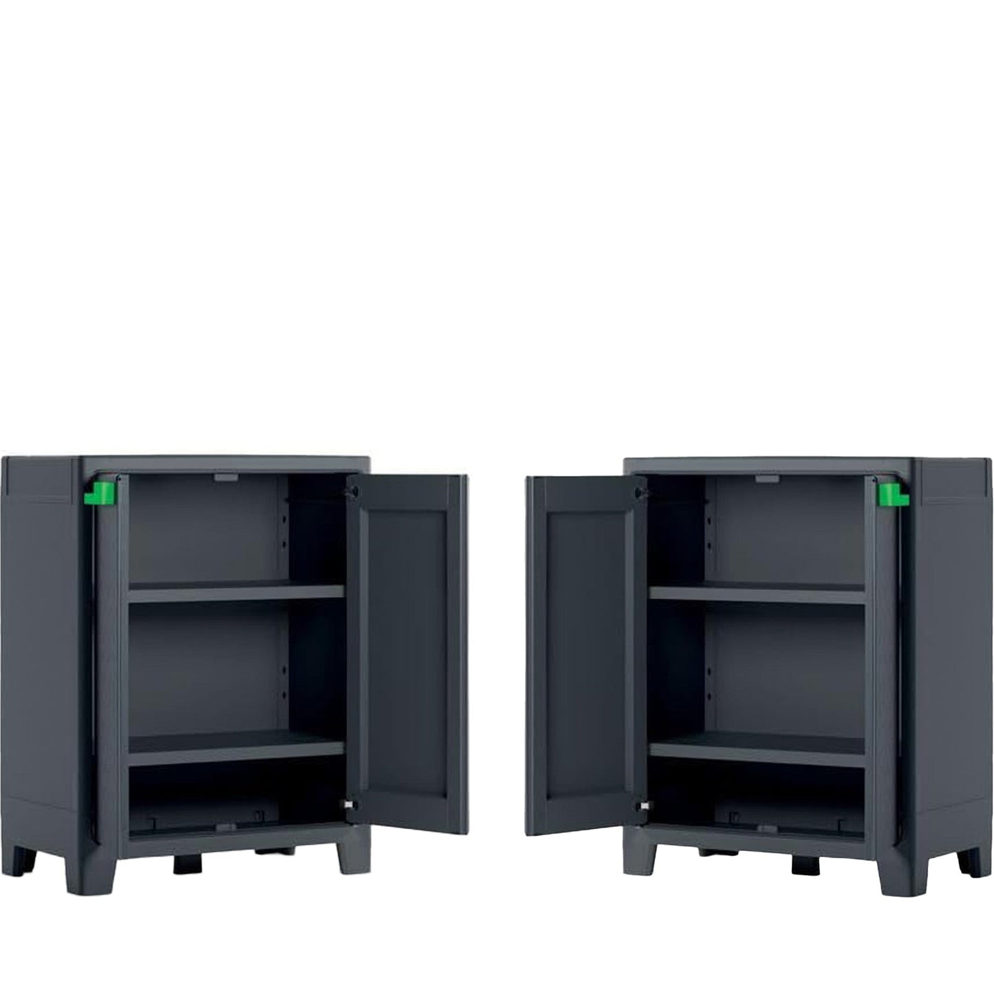 PRE ORDER: SEP. - 2 x Keter Moby Low Indoor-Storage Cabinets