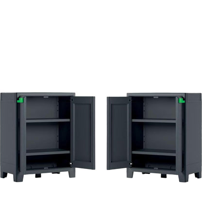 PRE ORDER: SEP. - 2 x Keter Moby Low Indoor-Storage Cabinets