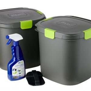 14lt Indoor Composter Twin Pack- Airtight Bokashi System