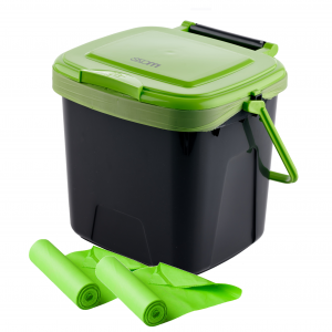 7lt Kitchen Caddy with 40 x Compostable Bags