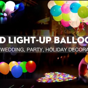 12 inch Latex LED Balloons (500 Piece Bulk Party Pack)